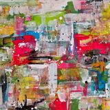 Abstract painting table