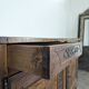 Louis XV-style buffet in walnut and burl with openwork fittings.