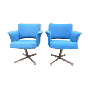 paire de fauteuils design - 1970