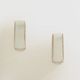 Pair of modernist wall sconces in nickel-plated steel and opaline glass, 1930.