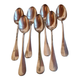 Lot 7 small spoons poinconnees