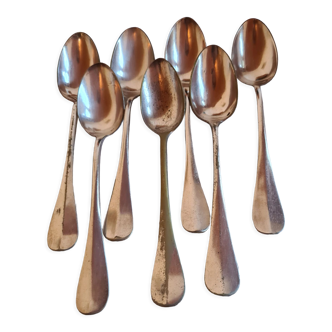Lot 7 small spoons poinconnees