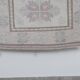Decorative soft muted color turkish oushak rug, living room rug 5'11'' x 7'3''