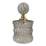 New electrified chiseled glass wall lamp