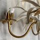 Lustre Leaves and Flowers lacquered and gilded Vintage 1960
