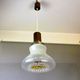 Mazzega style Art glass pear shaped hanging lamp 1970s
