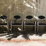 Set of 6 dining chairs by Kai Papritz, 90s.