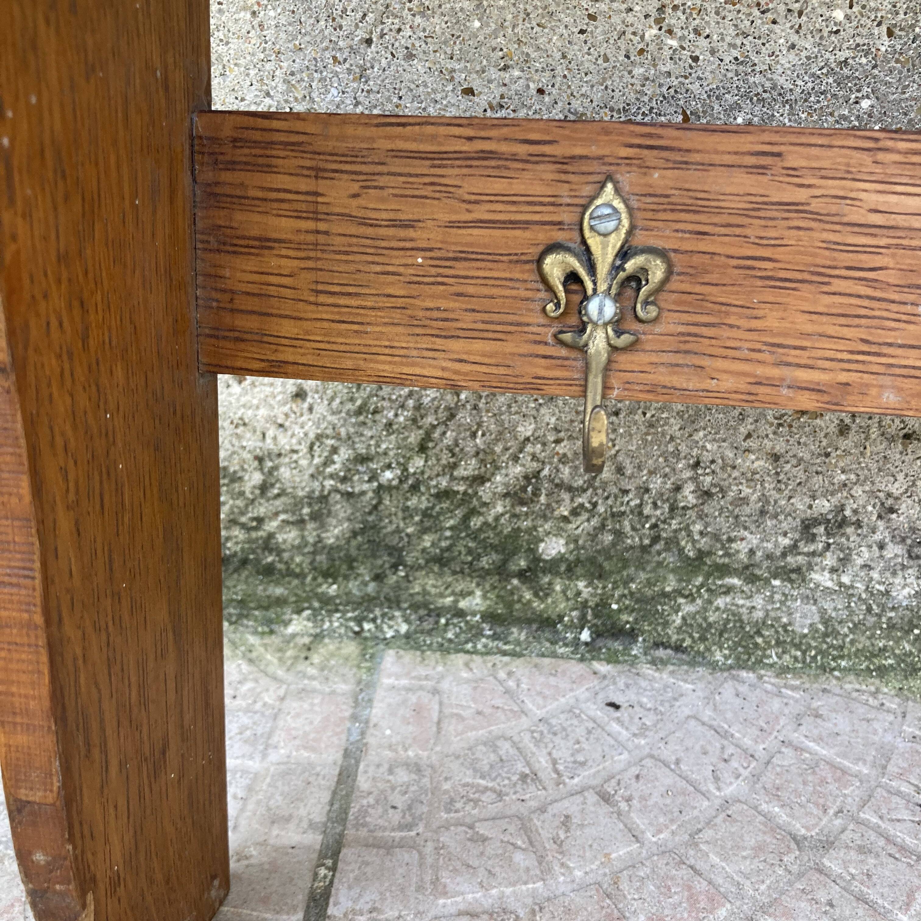 Vintage wall coat rack