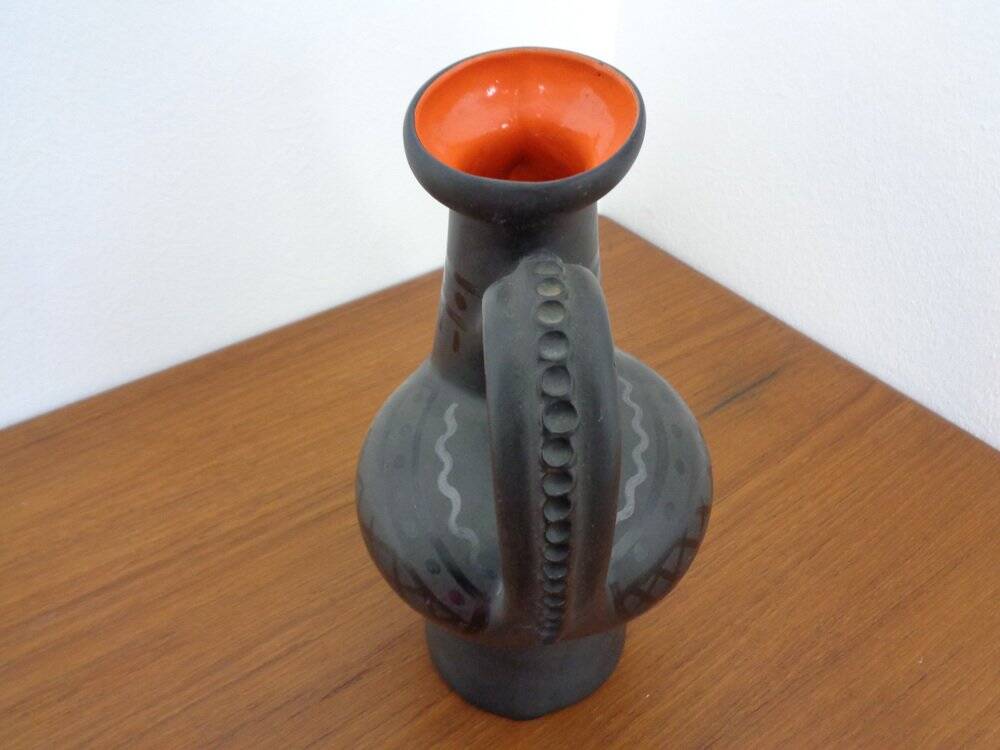 Studio Ceramic Rooster Carafe from Coperativa Oltul Miercurea-Ciuc, Romania, 1970s