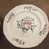 2 antique earthenware dishes from Les Islettes, 18th century