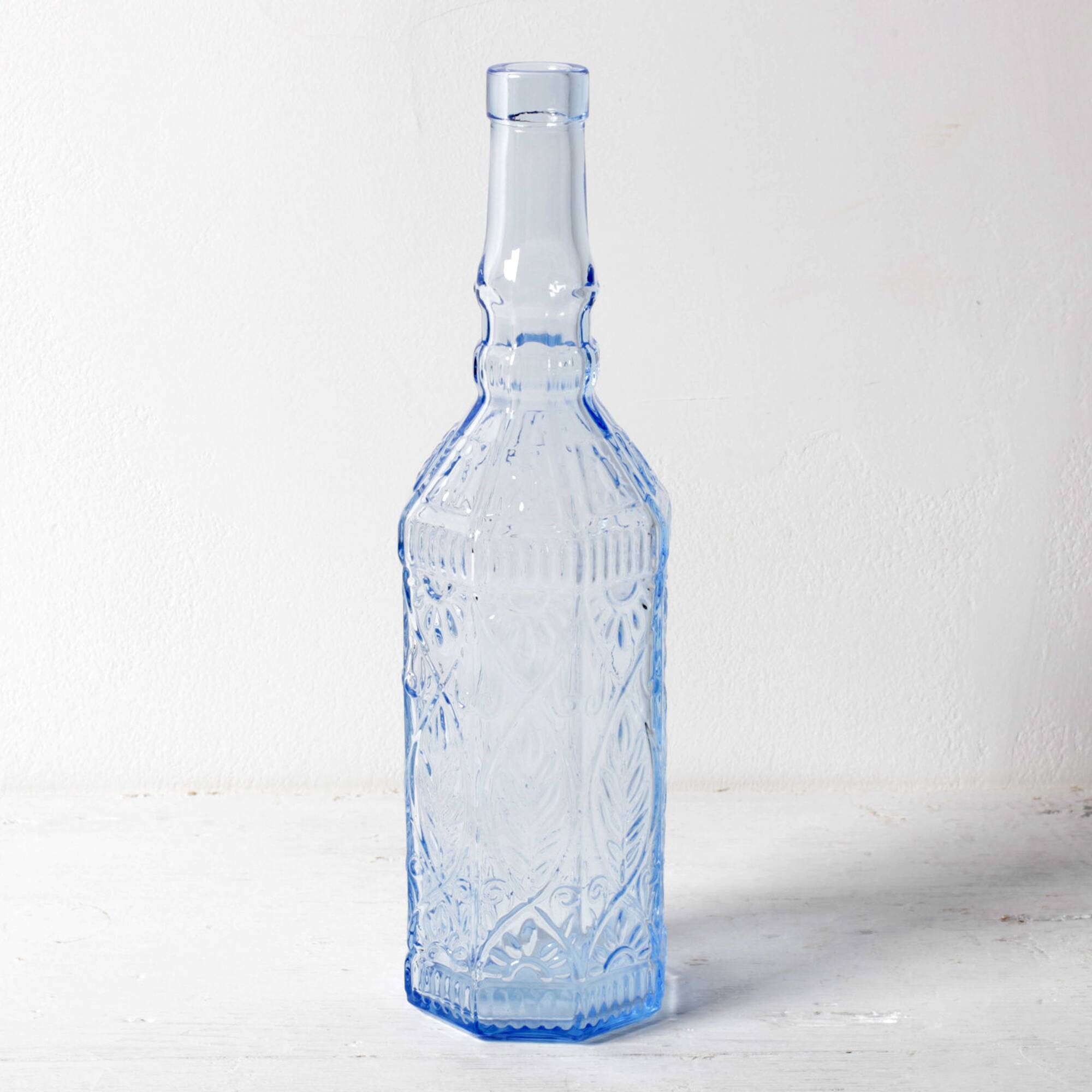 Vintage Light Blue Bottle / Country Home Fiesole Bottle 720ml / Bormioli