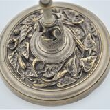 Paire d'anciens bougeoirs bronze doré
