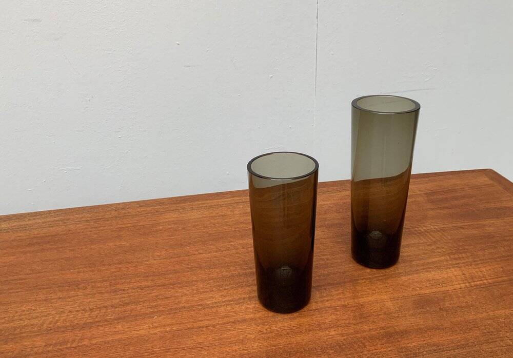 Vintage German Glass Vases Fortuna Line by Rosenthal, Set of 2