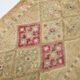Tapis coureur vintage turc beige sable et rose, 80x413 cm
