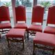 4 chairs and 2 poufs in Louis XIII style