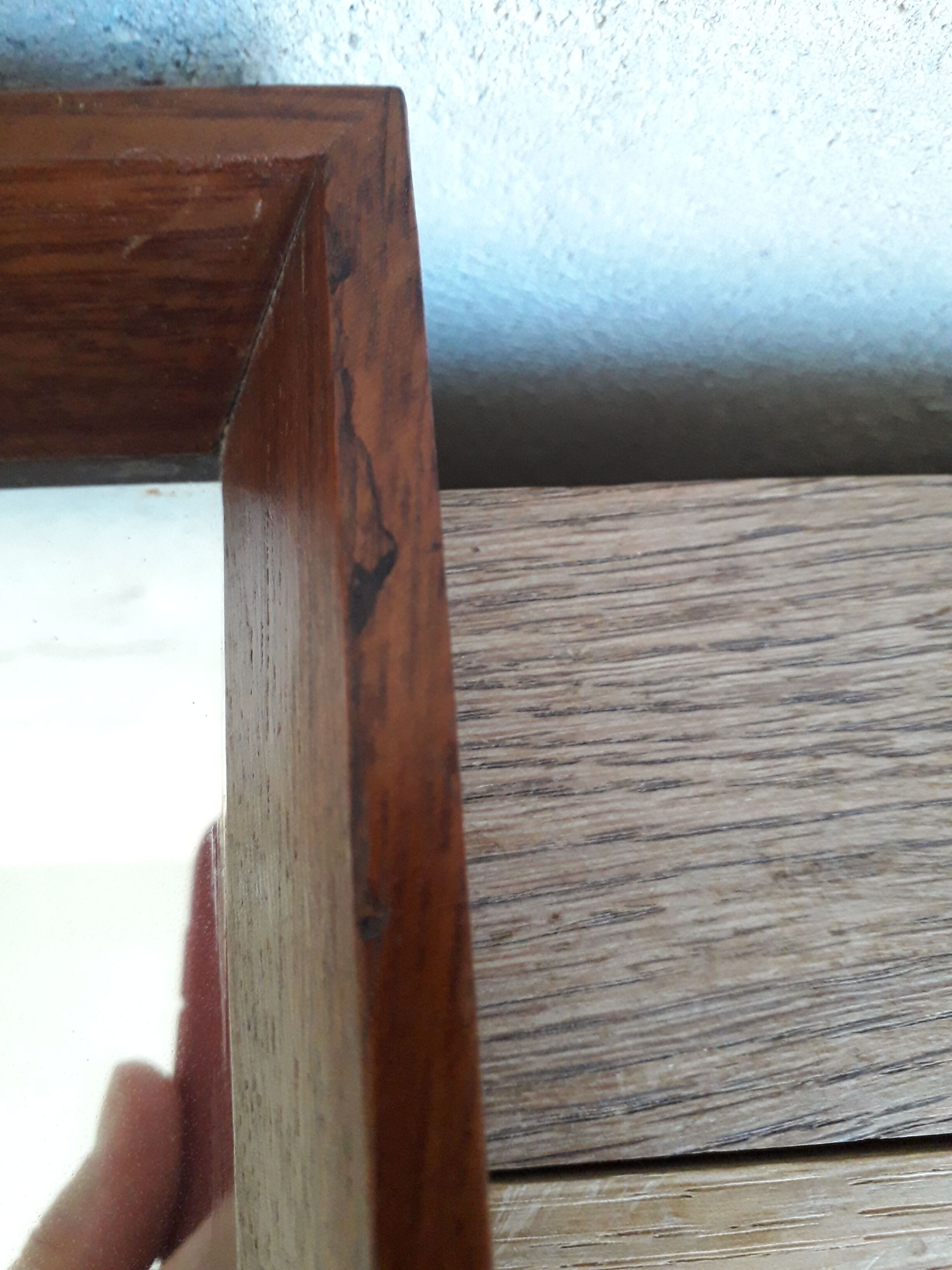 Scandinavian teak mirror