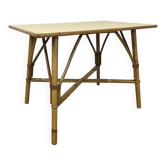 Table d'appoint en rotin vintage, années 60