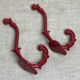 Enameled cast iron coat hooks