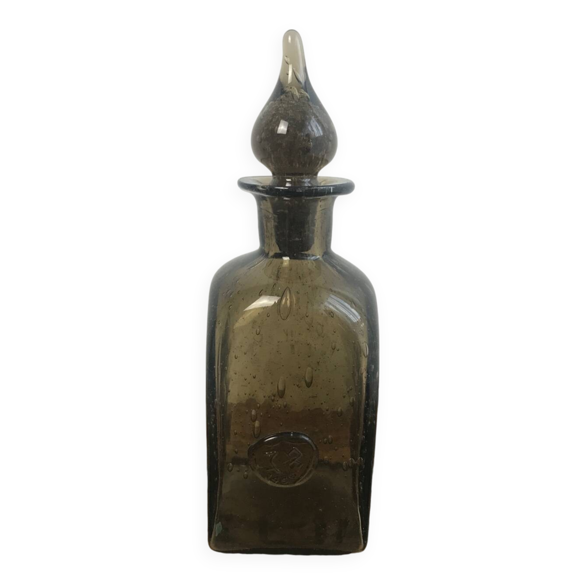 Old carafe from the 60s/70s in bubbled glass