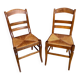 2 chaises paillées