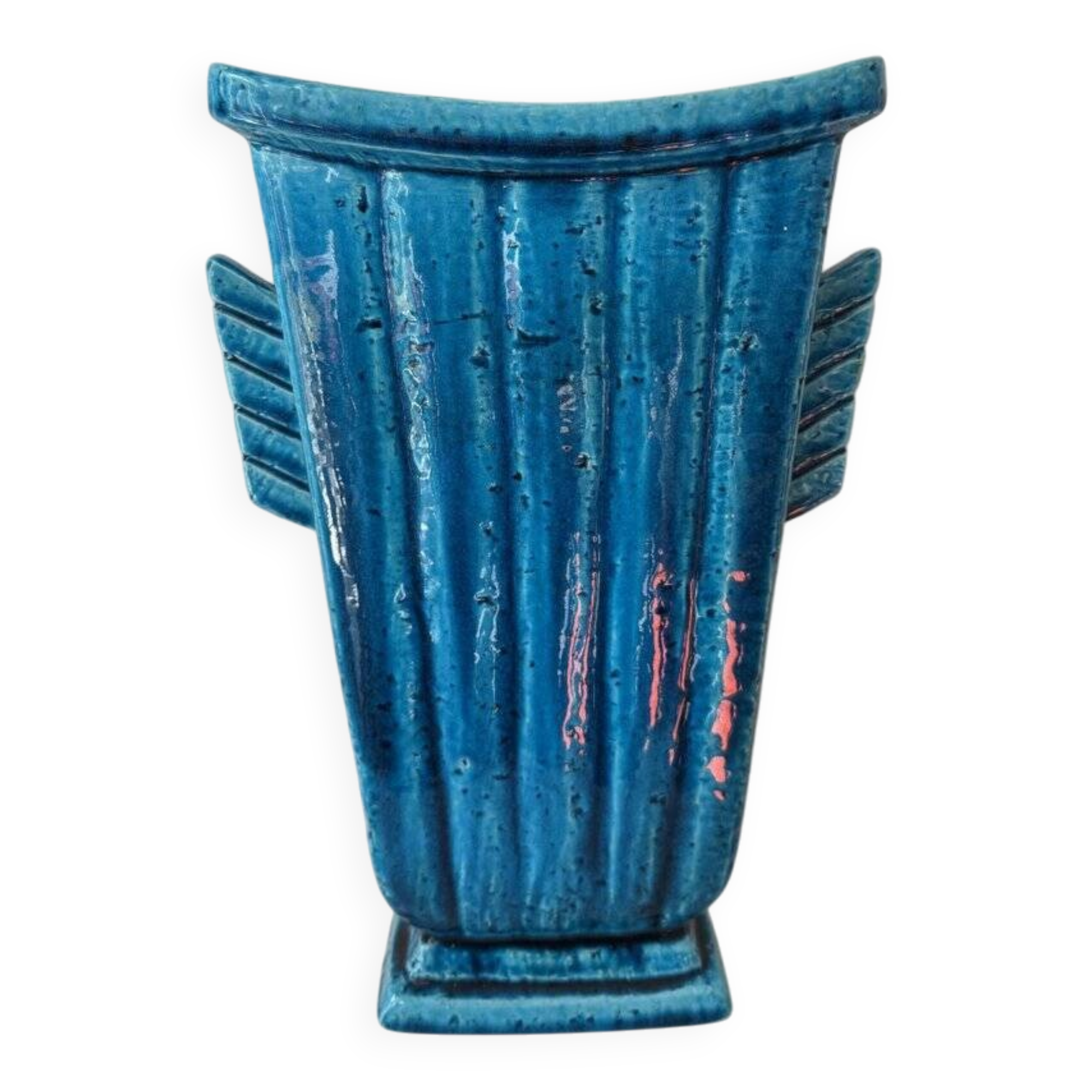 Mid-century chamotte vase by Gunnar Nylund for Rörstrand, Sweden, 1940