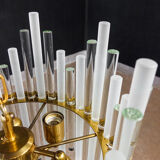 Vintage christoph palme design chandelier - glass pegs - 1960s
