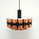 Copper lamp designed by Wener Schou for Coronell Elektro, 1970s