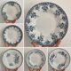 Lor of 6 vintage hollow plates in iron earth, mismatched models