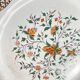 Set of 8 flat plates Gien model Rouen Sainfoin, 1990