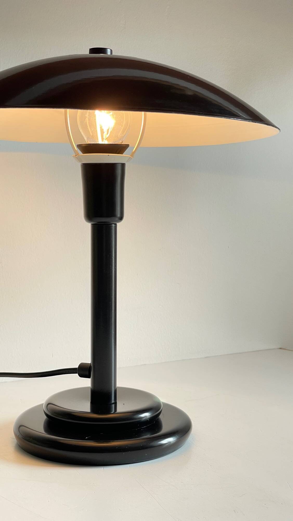 Vintage steel desk lamp by Aluminor