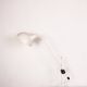 Tilting desk lamp in white metal 1960.