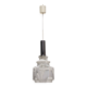 Murano white harlequin blown glass pendant light, Italy circa 1970