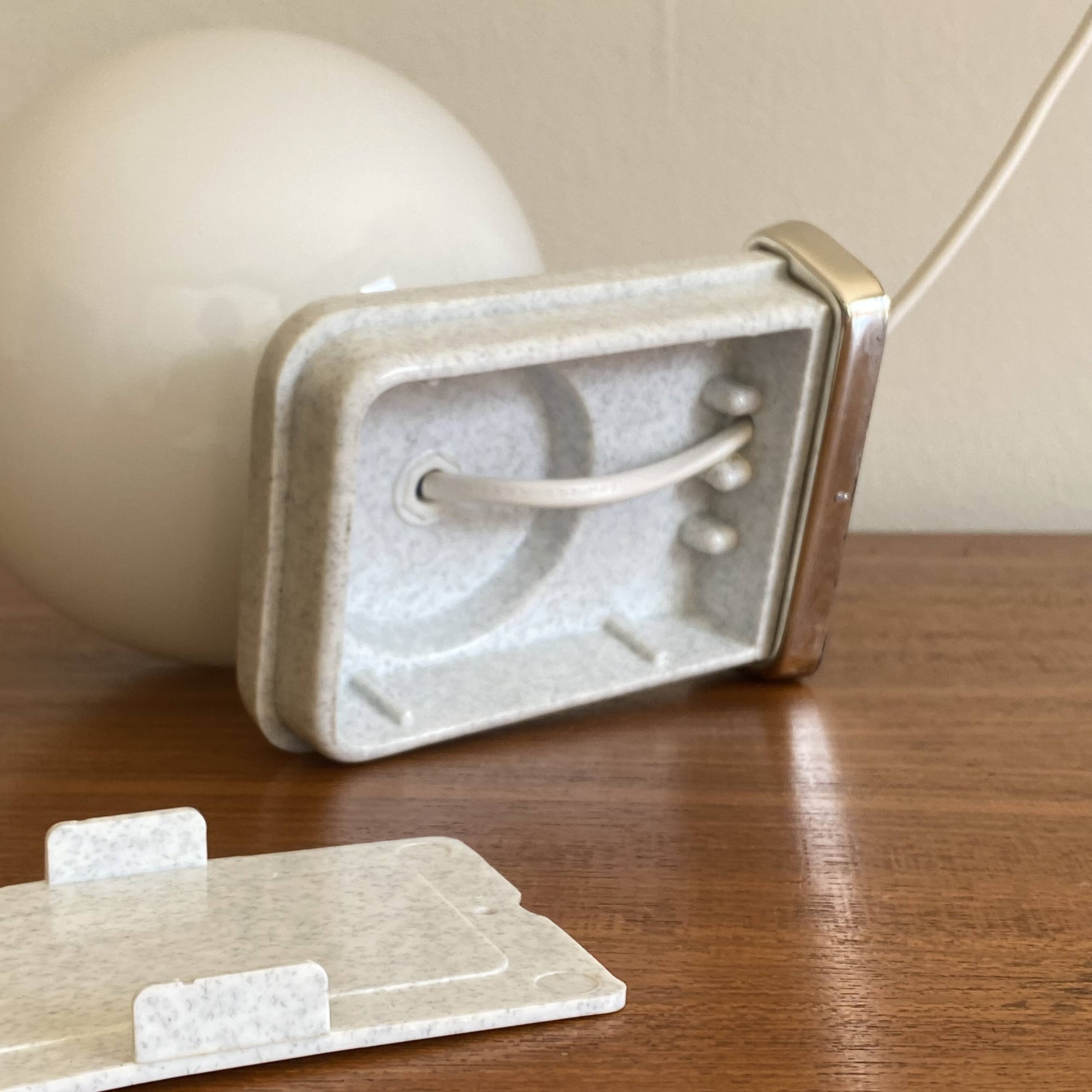 Antique wall light with glass globe and plastic body LAMP-7455