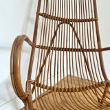 Vintage rattan armchair