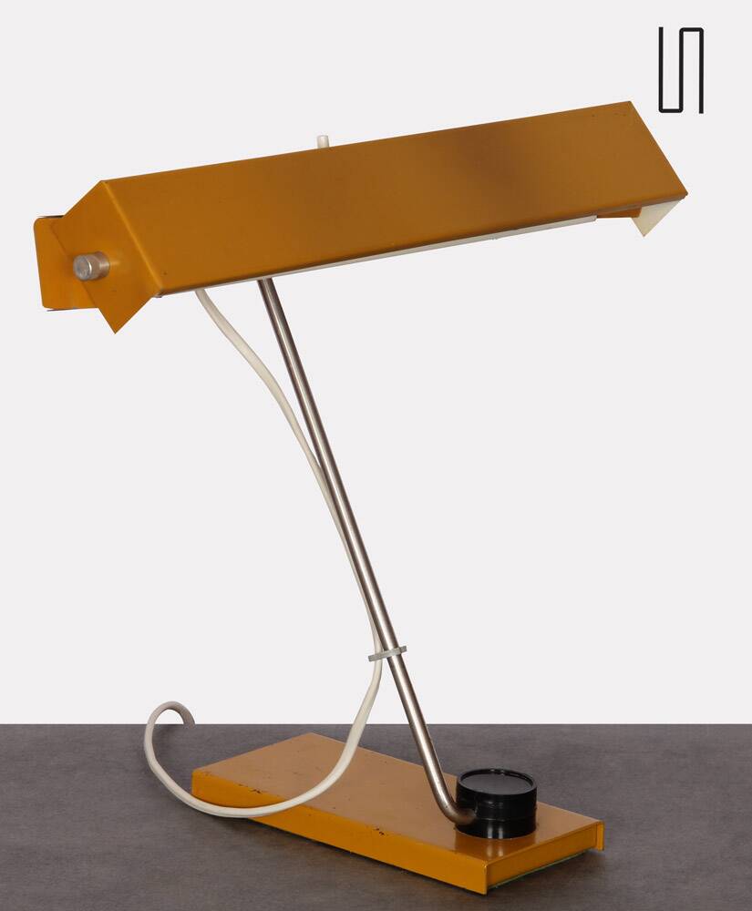 Metal lamp, Czech design from the 1970s