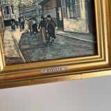Reproduction of a painting of a walk in the city center by Maurice Trillon