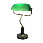 Brass and marble banker’s lamp
