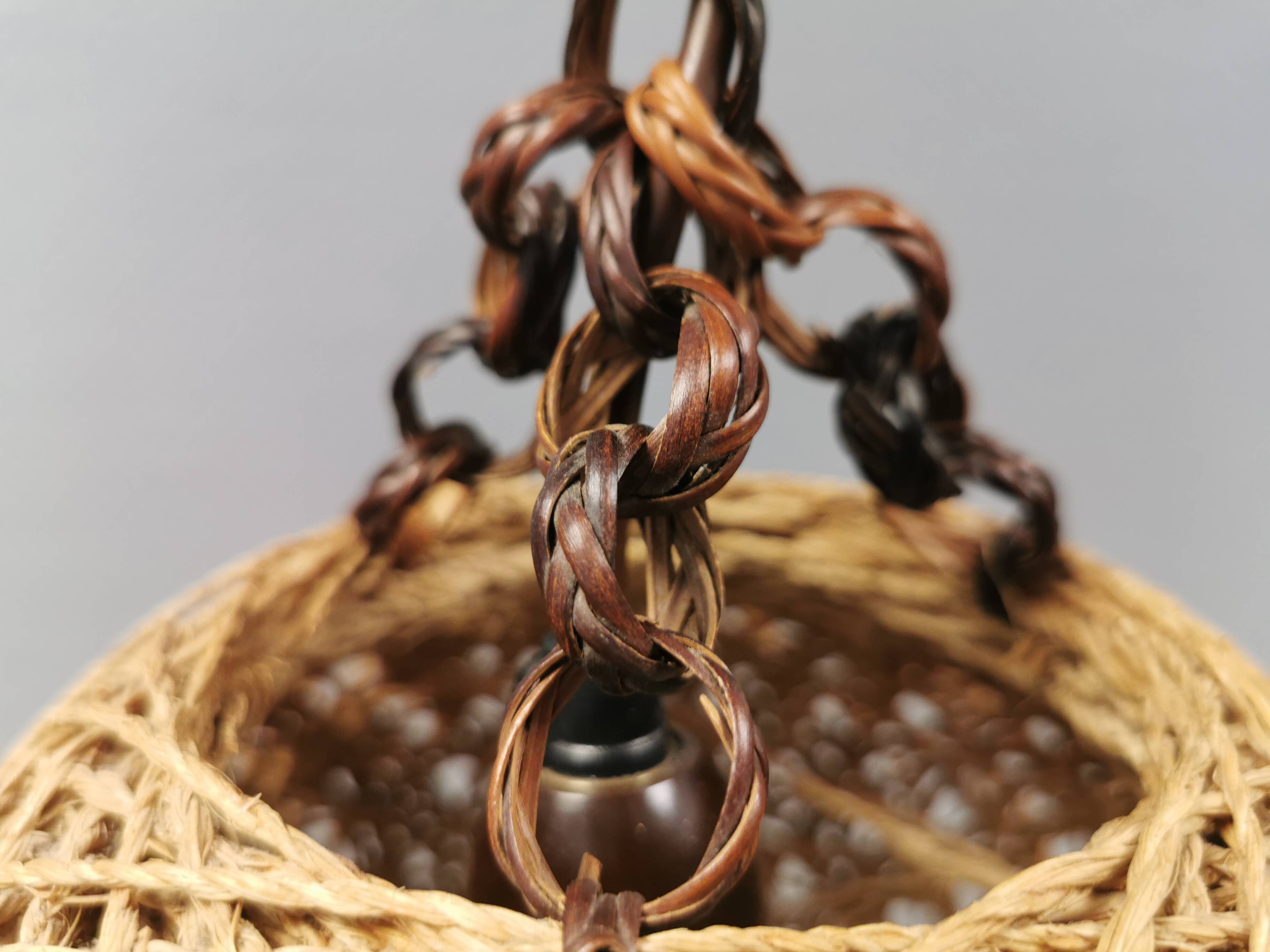 Rattan ball lamp