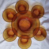 Orange arcopal fruit salad set 1970
