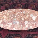 Coffee table in pink marble 1970