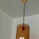 50s/60s pendant light in gold metal