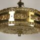 60s 70s lamp hanging lamp ball lamp bubble brass glass space age design