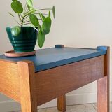 Vintage Scandinavian Cube Bedside Table