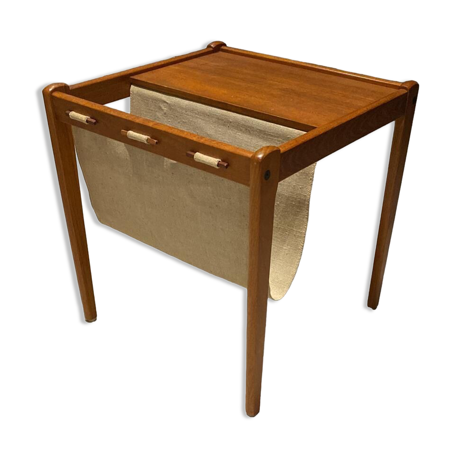 Vintage Danish Teak Magazine Holder by Furbo