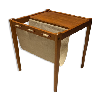 Vintage Danish Teak Magazine Holder by Furbo