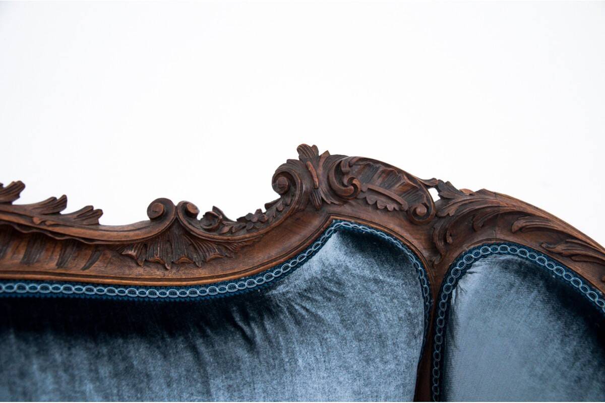 Antique sofa, France, late 19th century.