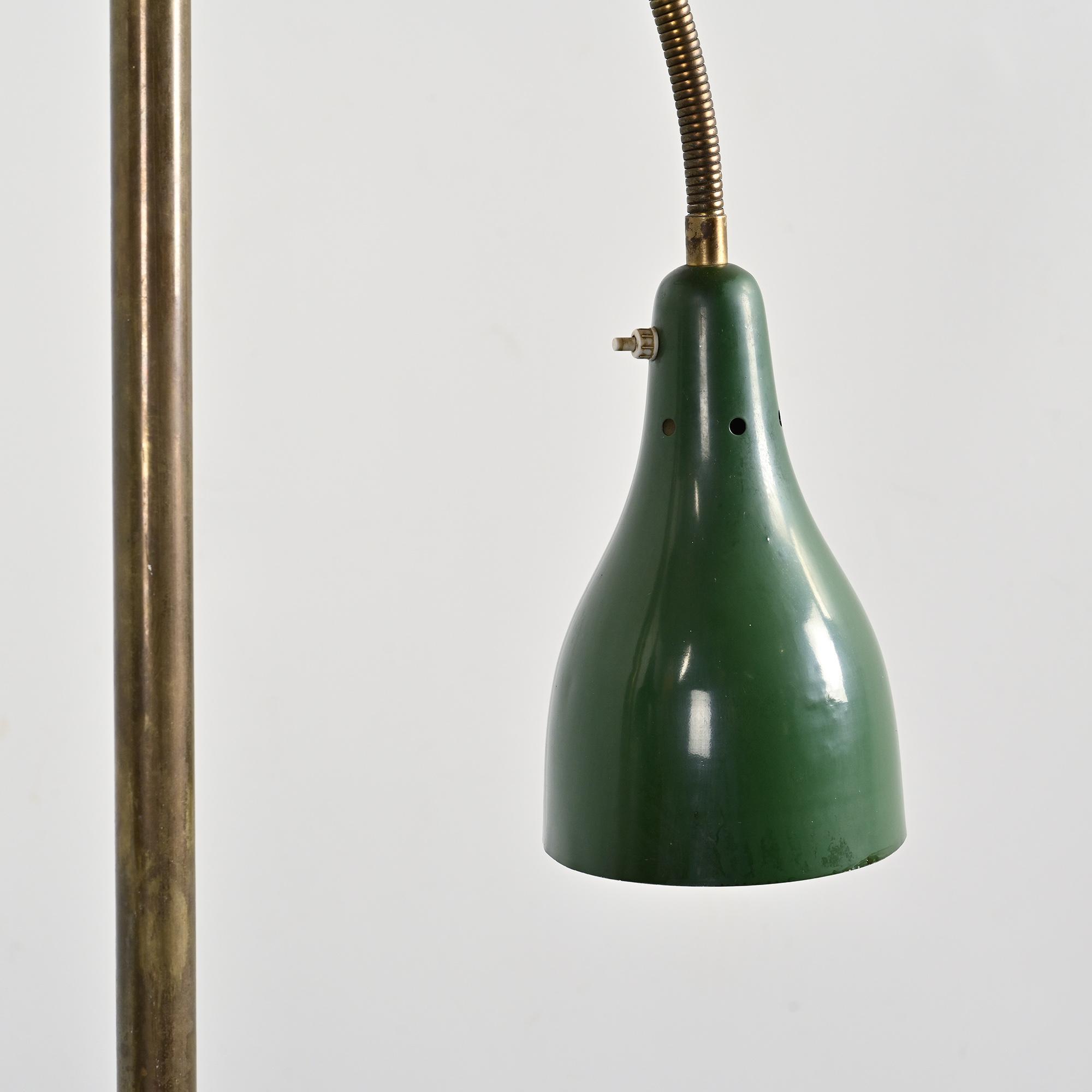 Lampadaire orientable par Giuseppe Ostuni, O'Luce circa 1950