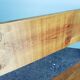 Metal bench and solid wood old vintage indus workshop