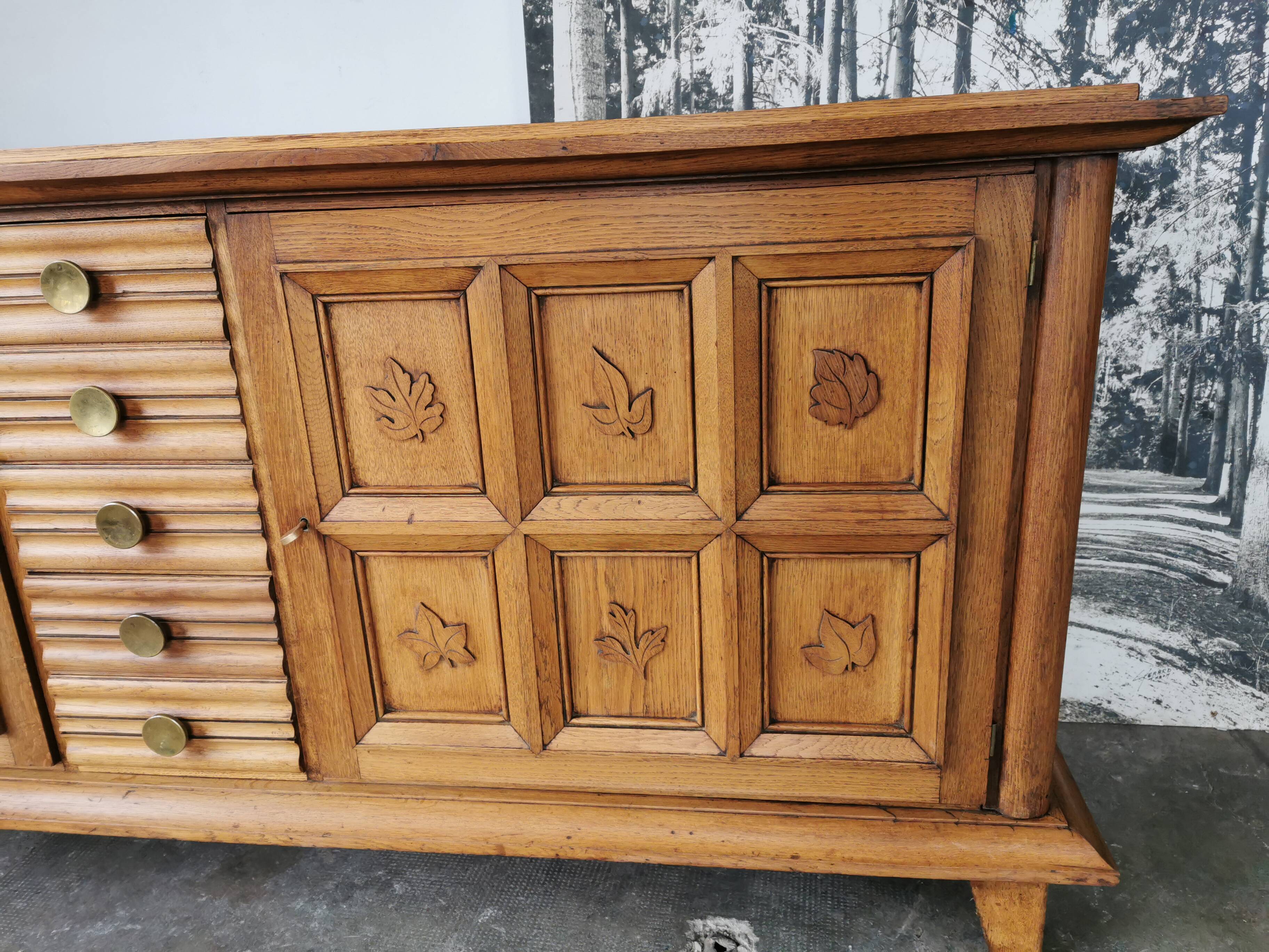 Solid oak sideboard from the 40s