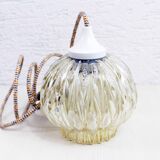 Vintage glass and fabric cable walker